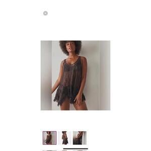 Free People Everything In Lace Tunic Top